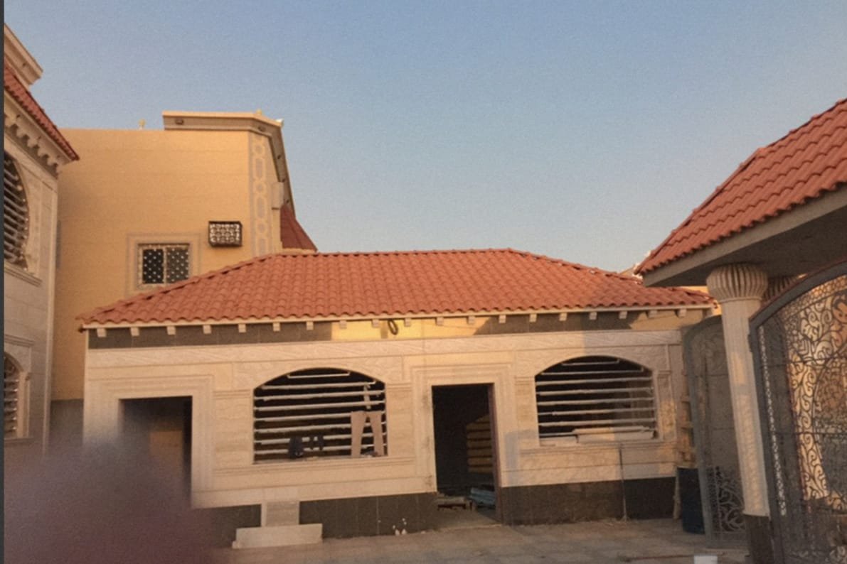 قرميد معدني قرميد القصور تركيب سقف قرميد ازرق واحمر الرياض